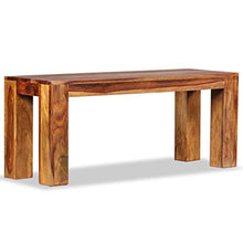 vidaXL Panca in Legno Massello di Sheesham 110x35x45 cm