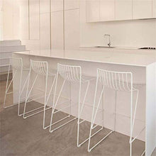 Yxsd Industriali Vintage Bar Stool impilabili Sgabelli for La Prima Colazione Pianale da cucina e la casa con schienale del sedile Spugna Black Iron moderno for Sedie da pranzo Pub è piedini del metal