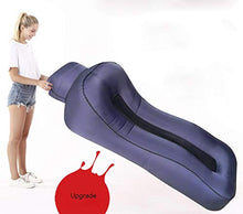 HongTeng Divani Il Materasso Gonfiabile di Campeggio all'aperto della Spiaggia all'aperto del sofà del Letto Gonfiabile del sofà ha Piegato Il Portatile 190 × 80 × 50cm (Color : Brown)