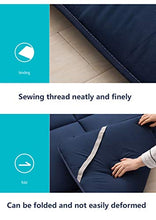YXDDG Pieghevole Materasso futon Trapuntato Misura Materasso Pad dormitorio Camera da Letto Campeggio Tappetino per Il Regalo Perfetto dormitorio per Mamma papà Marito Moglie-Blu 120x200cm(47x79inch)