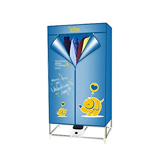 NXYJD Piccolo Mini Asciugatura Armadio, Grande capacità asciugatrice, delle Famiglie Rapida stendere i Panni Portatile asciugatrice (Color : Blue)