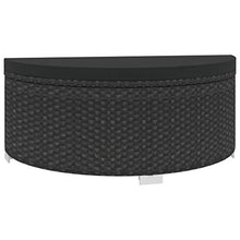 vidaXL Set Divani da Giardino 8 pz con Cuscini Foderati Lavabili Modulare Leggero Elegante Arredi da Esterno in Polyrattan Nero Telaio in Acciaio