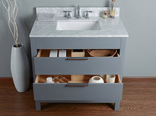 RUBEZA - Vanità da bagno Symyrna 900 mm, colore: Bianco