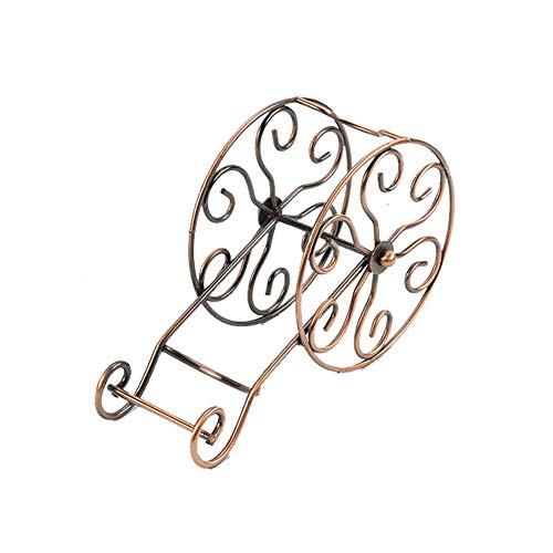 LHQ-HQ Wine Rack Ferro vino rack decorazione grande vino ruota cremagliera europeo vino rack creativo vino rack, singola bottiglia di vino controsoffitto supporto della cremagliera del ferro Free Stan