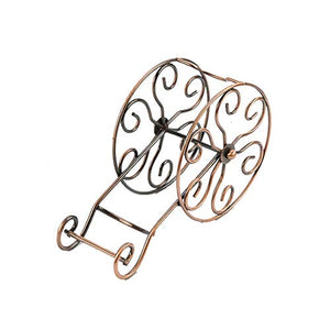 LHQ-HQ Wine Rack Ferro vino rack decorazione grande vino ruota cremagliera europeo vino rack creativo vino rack, singola bottiglia di vino controsoffitto supporto della cremagliera del ferro Free Stan