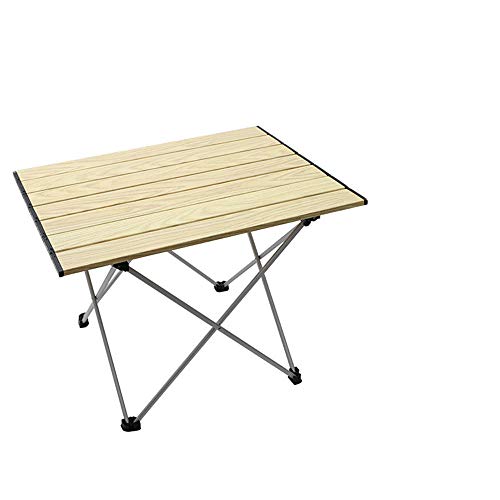 Leggero Compatto Tavolo Pieghevole，Tavolino Pieghevole Arrotolabile in Lega di Alluminio，per Campeggio,Spiaggia, Picnic,Barbecue -medio