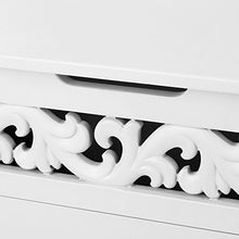 Festnight Cassapanca Contenitore Elegante | Contenitore Porta Giochi | Baule Contenitore da Interno 78,5x40x48 cm, Bianco