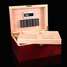 WAWAYU Portasigari, Red Rose Superficie Opaca Legno di Cedro Cigar Humidor Creativo casa Cigar Box di stoccaggio