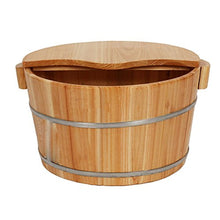 ERHANG Pediluvio in Legno Vaschetta per Pedicure Vasca Idromassaggio per Massaggio Domestico Profumata con Pedicure Liscia E Delicata,B