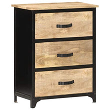 FAMIROSA Cassettiera 60x30x75 cm in Legno Massello di Mango