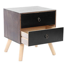 Comodino Aperto, Comodini Mobile Contenitore Mobile Contenitore Componibile Contenitore con 2 Cassetti per Camera da Letto, Soggiorno, Studio, 38x45x50.5cm