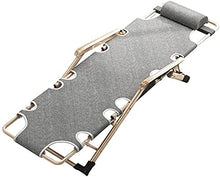 Patio Lounge Chair Chise Bed Regolabile reclinabile Oxford Panno Pieghevole Pieghevole Lettino da Campeggio con Cuscino Rimovibile per la Spiaggia della Piscina