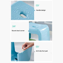 Sgabello da bagno Impermeabile antiscivolo Sgabello doccia per uso domestico Sgabello di plastica addensato Sgabello cambio sgabello 33.5x20.5x19cm, 37.5x24.5x26.5 cm ( Color : Pink , Size : Large )