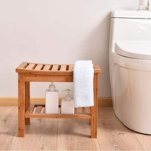Bagno Sgabello da Banco, Spogliatoio, Resistente all'Acqua Antiscivolo può Supportare 200kg Bordi Lucidi con Ripiano per Cucina, Soggiorno, Corridoio, Giardino LSXIAO (Size : 42x28x35cm)