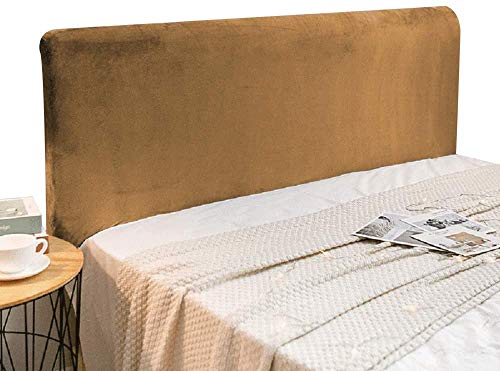 Copertura/Fodera per Letto all-Inclusive Elastica per Singolo/Matrimoniale Testata de Letto,Lavabile per Decorazione Camera (Color : Brown2, Size : 110-130cm)