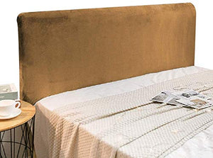 Copertura/Fodera per Letto all-Inclusive Elastica per Singolo/Matrimoniale Testata de Letto,Lavabile per Decorazione Camera (Color : Brown2, Size : 110-130cm)