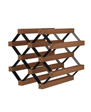 JL Wine Rack, Tavolo Vino cremagliera di Esposizione, Legno 4 Bottiglie 2-Tier Vino Espositore for controsoffitto casa Cucina Dispensa, Free Standing Vino Bagagli, Rack Tavolo Wine Rack