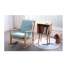 XinQing-Sedia a Dondolo Sedia a Dondolo in Legno massello Nordico Sedia da Giardino all'aperto Balcone Salotto, Blu