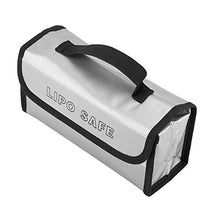 DERCLIVE Borsa di Sicurezza Portatile per Batteria Lipo a Prova di Esplosione Borse di Ricarica Resistenti alle Alte Temperature Grigio