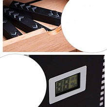 AMOYEE Scatola di Sigaro humidor Custodia Sigaro umidificatore Naturale Cedro Legno Grande capacità armadietto idratante armadietto idratante