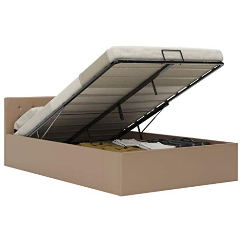 SKM Giroletto Idraulico Contenitore Cappuccino Similpelle 140x200cm