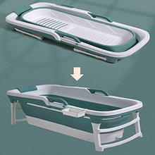 JFIOSD Vasca da Bagno Pieghevole per Bambini, Vasca Portatile per Adulti, Vasco da Bagno Animale per Una Semplice Spa,Installazione Facile,Blu,128CM