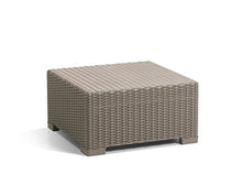 Keter California Tavolo da Esterno in Rattan 68 X 69 X 35 Centimetri, Cappuccino