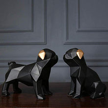 LHQ-HQ Decorazioni Arte Artigianato Geometria Bulldog Wine Cooler Cane Portico Decorazione della casa 1 Soggiorno