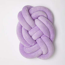 KAIKUN Cuscino a Nodo Cuscino Knot Cuscino Confortevole Cuscino del Sedile Cuscino Verde Annodato Cuscino Decorativo per Camera da Letto Cuscino a Nodo Purple
