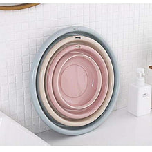 1PC Outdoor Pieghevole Lavabo Pieghevole Benna Contenitore Portatile Bacino Pieghevole del Silicone lavabo Accessori per Il Bagno, Mini Viola