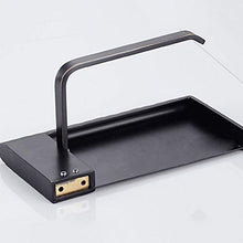 FAGavin Materiale di Rame Americano Nero Vernice Portasciugamani Bagno Ripiano Superiore Dimensioni 17,8 Centimetri * 13,8 Centimetri * 2 WC Portacappelli