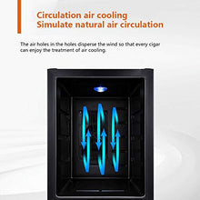 Household Sigaro Armadi, Sigaro Armadi, armadi sigari Controllo della Temperatura, Mini Sigaro Idratante armadi, Embedded Alcool Curing (Color : Black And White, Size : 49 * 34.5 * 47cm)