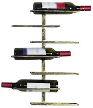 Cremagliera Del Vino Del Metallo Cremagliera Del Vino Creativa Portabottiglie Per Vino - Portabottiglie Da Parete, Contiene 7 Bottiglie Di Vino Rosso