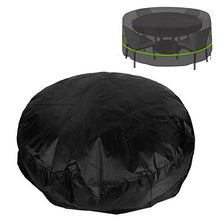 eecoo Copritavolo Nero Rotondo da Giardino in Nylon Riflettente per mobili in Oxford Coprivaso Antipolvere Copritavolo Rotondo