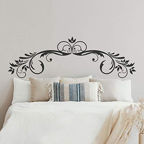 T-MK370 - Adesivi per testiera del letto, 45 x 140 cm, colore: Nero