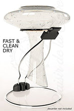 Scola Decanter per Vino Ultra-compatta 2 in 1 – Essiccatore Nero Pieghevole con Protezione Antiscivolo e Antigraffio & Supporto per Stoccaggio Rapido e Sicuro della tua Caraffa di Cristallo