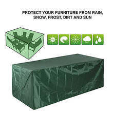 Apofly Mobili da Giardino Protezione Copertura Mobilio per L'esterno di Copertura Heavy Duty Rettangolare Green Patio Tavolo Coperture Impermeabili Pioggia Neve Polvere Antivento per Table Outdoor
