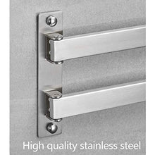 KKYY Porta Asciugamani Bagno Braccio Oscillante Portasciugamani da Parete Porta Salviette Bagno 2-Braccio Acciaio Inossidabile SUS304 Lucidato