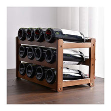 BENOHAOH Portabicchiere da Tavolo in Legno massello Portabicchieri, Lightweight Luxury Semplice Tempo Libero Multi-Spack per Il Piacere di Svago (Color : Three Layers of Twelve)