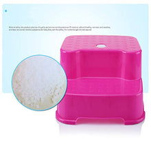 WYB Steso per Bambini Sgabello Baby Doppio Sgabello Fun Sgabello Sgabello Plastica Sgabello Step Sgabello Aumenta Il Bagno Sgabello,Blu