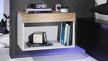 elb Due Comodini Design sospesi o a Terra. Frontali in 12 Colori a Scelta. Anche con con luci a LED. Modello Giga (Rovere Nordico)