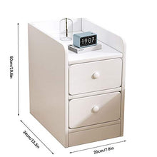 FEANG Comodino Semplice Shelp Modern Shelf Bedroom Bedroom Cabinet Stretto Gap Stretto Mini Ultra-Stretto Cabinetto di stoccaggio