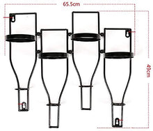 Leifeng Tower Classico Wine Rack Ferro Battuto Black Wall Hanging Retro Style European Industrial semplicità Semplice e Durevole Forte e Stabile Portante capacità