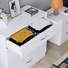 Vida Designs, cassettiera con 4 cassetti Riano, con Maniglie e Guide in Metallo, con Supporto Unico Anti-ribaltamento, per Camera da Letto