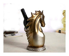 QQSGBD Portabottiglie da Vino Estratto Testa di Cavallo Wine Bottle Holder Ornamentali in Resina Creativa Scultura Wine Rack fornisce Gli Accessori del mestiere Bicchieri Decor Antiscivolo
