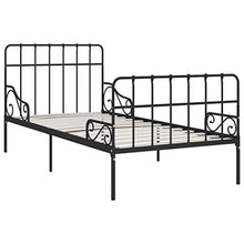SKM Giroletto con Doghe Nero in Metallo 100x200 cm (18.9kg)