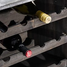 Pureday Vino Rack Vino Scatola Claire impilabile Legno Shabby Chic Circa B36 x T32 x H39 cm - Verde