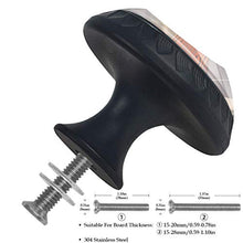 Set di 4 maniglie rotonde per armadio da cucina, credenza, cassettiera, cassettiera, con viti, per cucina, comò, armadietto, bagno, armadio musicale, violino