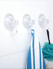 Angou, ganci a ventosa, per porta del bagno, porta in vetro, da appendere a ventose, utensili da cucina, borsa, chiavi, appendiabiti, portasciugamani (6 pezzi, piccolo)