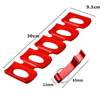 Osuter 2PCS Portabottiglie Frigorifero Silicone con 4PCS Portachiavi Apribottiglie Bene Supporto di Bottiglia di Vino per Armadio Bottiglie Lattine